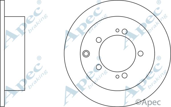 APEC BRAKING Jarrulevy DSK2317